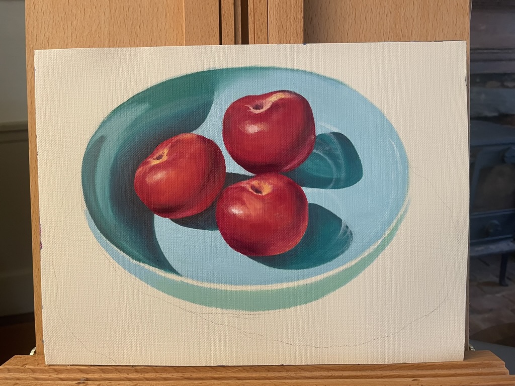 Painting of apples